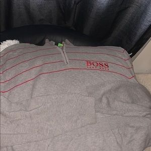 MENS PLUS SIZE HUGO BOSS HALF ZIP